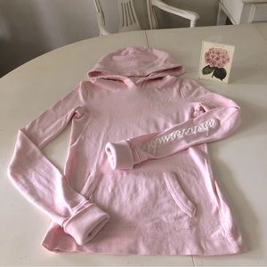 Abercrombie kids baby pink long sleeve hoodie L